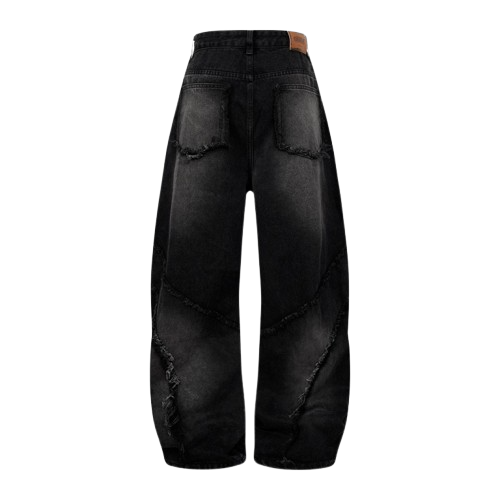 ROKT. Eclipse Distressed Wide-Leg Jeans