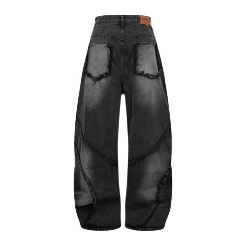 ROKT. Eclipse Distressed Wide-Leg Jeans