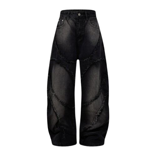 ROKT. Eclipse Distressed Wide-Leg Jeans